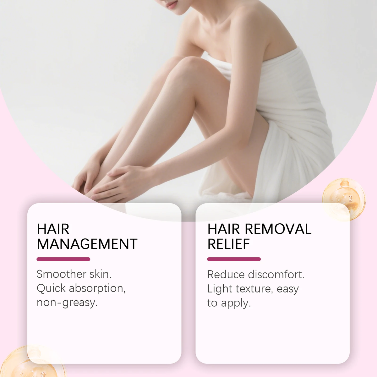 Floral Scent Hair Removal & Moisturizing Oil